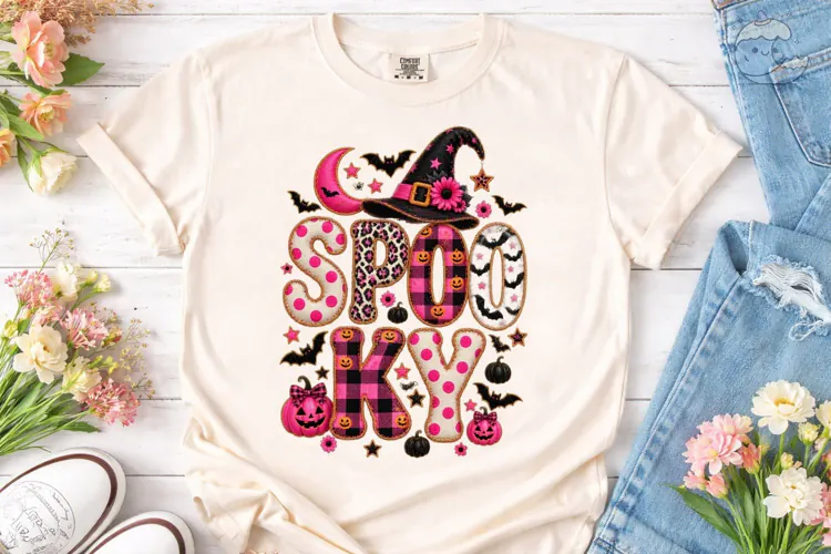 Spooky Joy Halloween PNG Sublimation Des