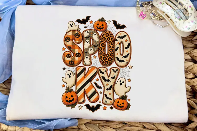 Spooky PNG Sublimation Design - Hallowee