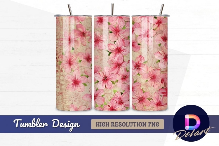Pink Flowers Clipart Image 4