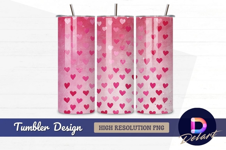 Pink Heart Background Image 21