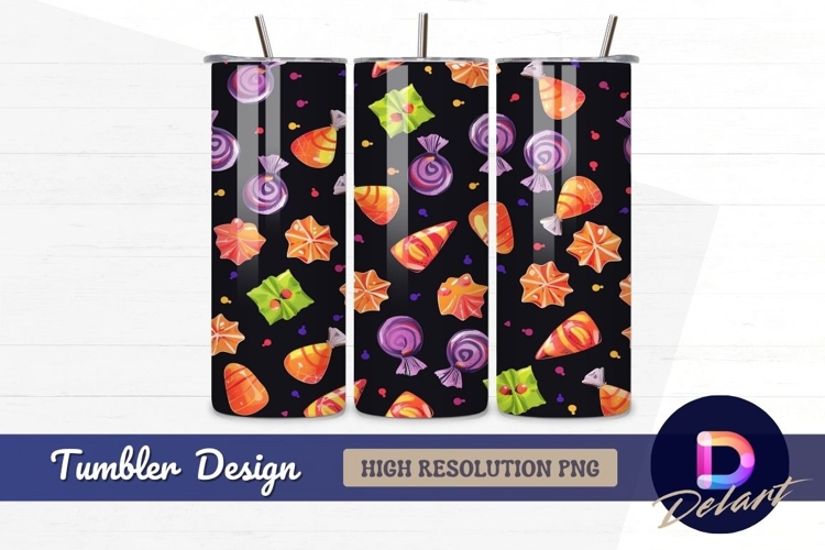 Colorful candy illustration Tumbler PNG Design