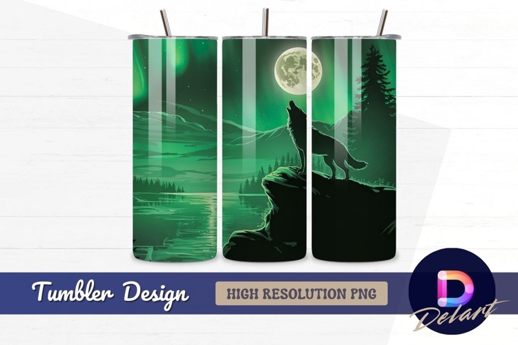 Wolf Howling At Moon Silhouette Image 12
