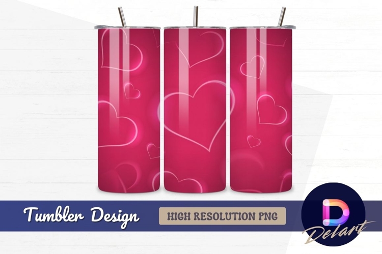 Pink Heart Background Image 20