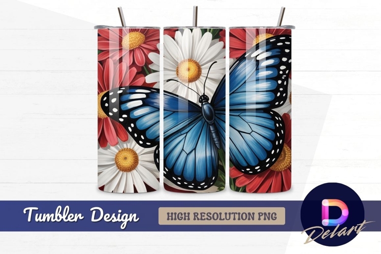 Blue Butterfly Clipart Image 16