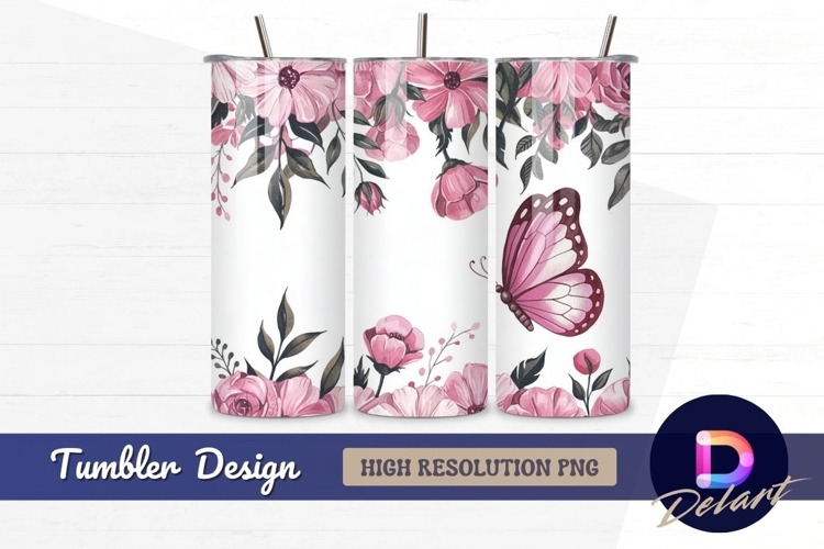Pink Flowers Clipart Image 11