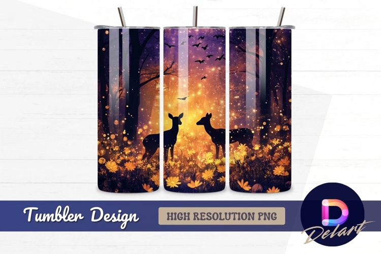 Deer Scene Silhouette Image 3