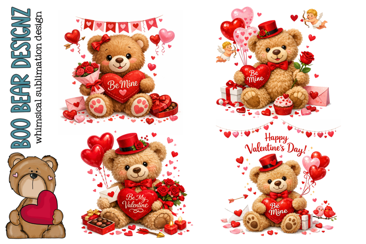 Valentines Day Teddy Bear Clipart