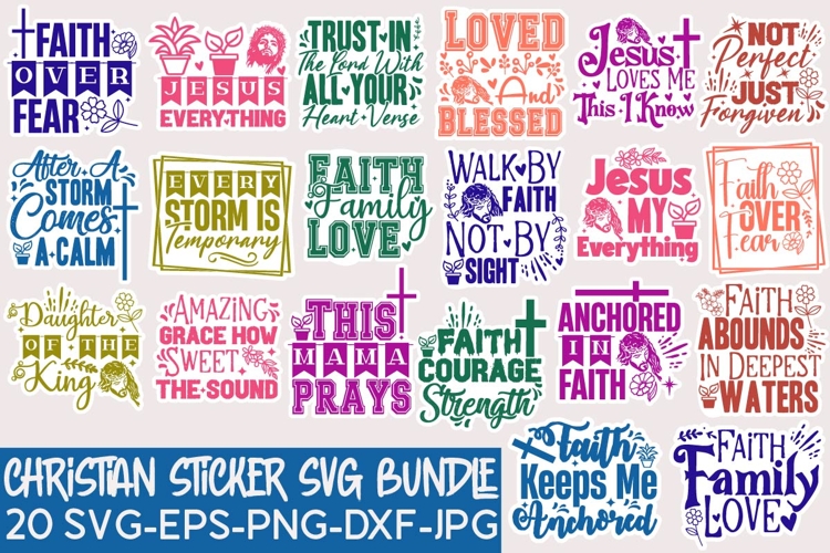 Christian Sticker SVG Bundle