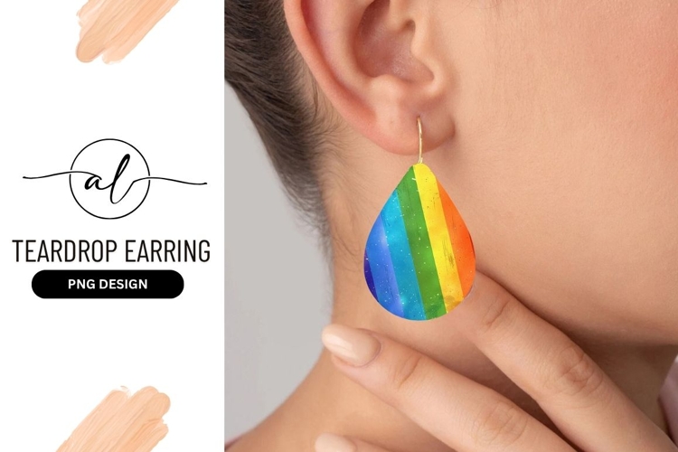 Diagonal Rainbow Stripes with Splatter Texture and Color