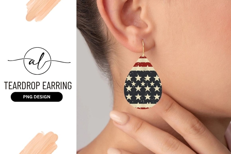 American Flag Grunge Style Stars and Stripes Patriotic