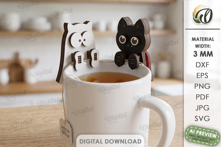 Halloween Tea Bag Holders Lasercut. Halloween Characters SVG