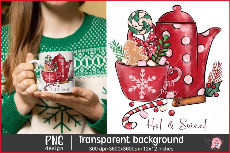 Tea Kettle Png| Merry Christmas