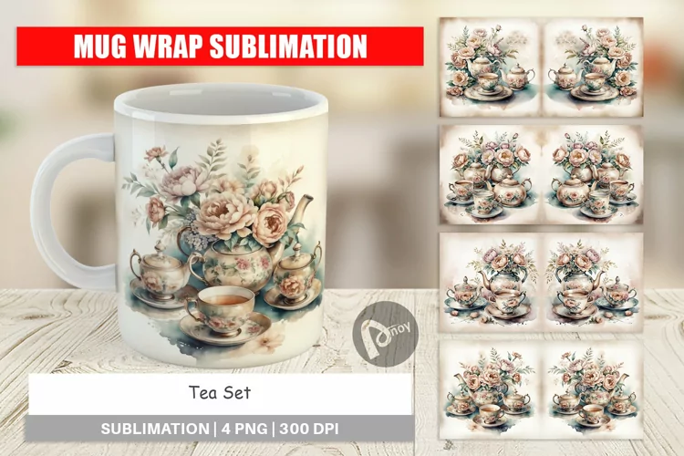 Mug Wrap Vintage Tea