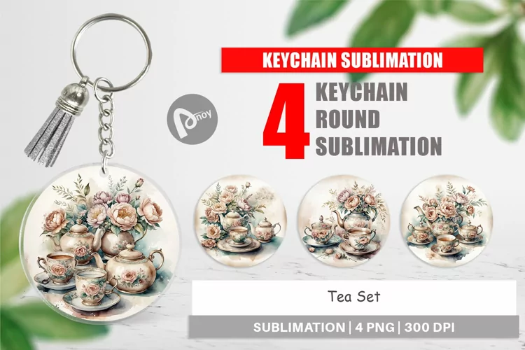 Keychain Vintage Tea