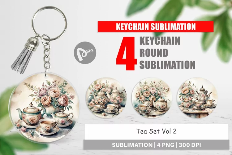 Keychain Vintage Tea