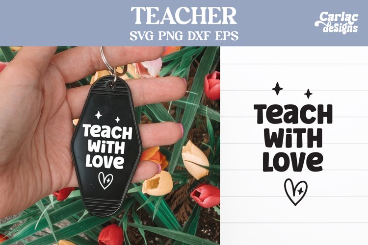Teacher Keychain Svg Image 9