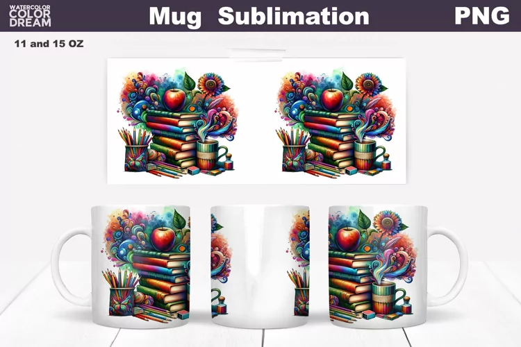 Teacher Mug Sublimation | Teacher Mug Wrap
