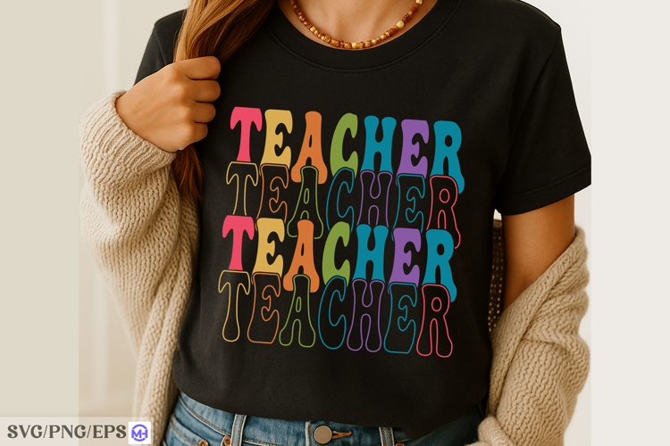 Teacher SVG Inspirational & Funny Teacher Shirt Design