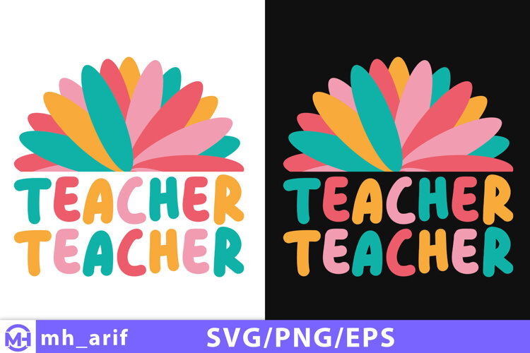 Teacher SVG Inspirational & Funny Teacher Shirt Design example image 1