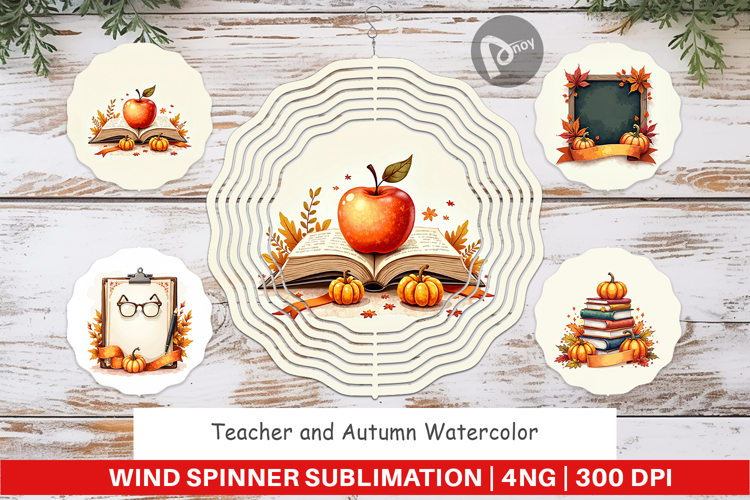 Teacher Autumn Wind Spinner