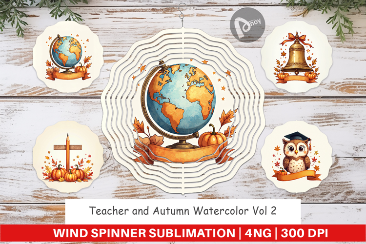 Teacher Autumn Wind Spinner