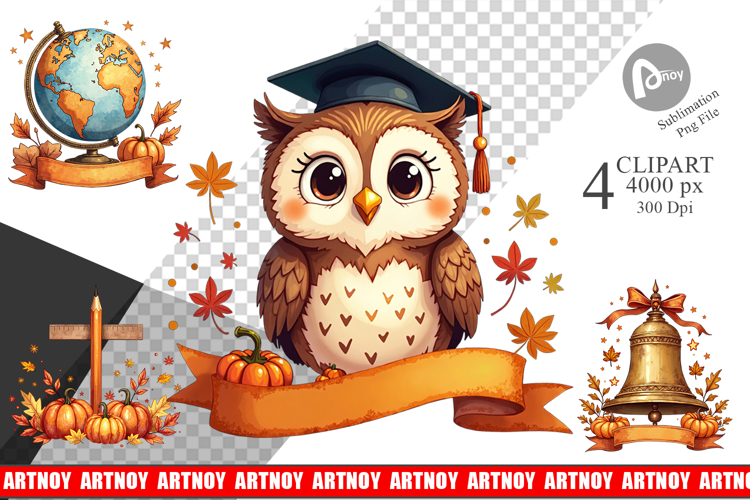 Teacher and Autumn Clipart