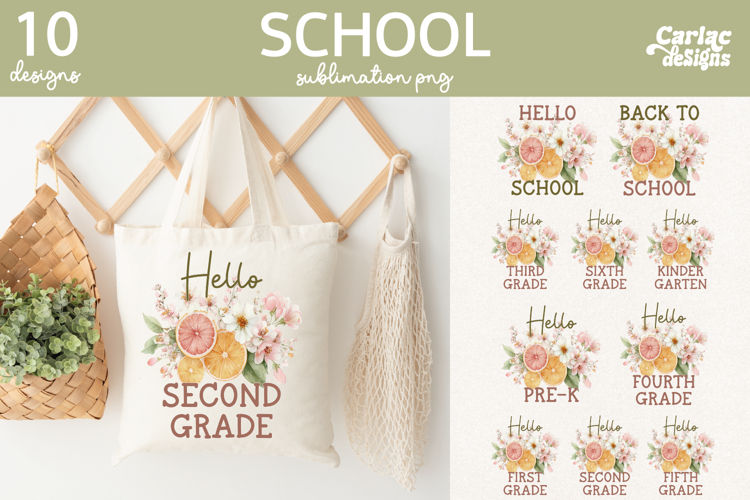 Teacher and School Sublimation Designs Bundle