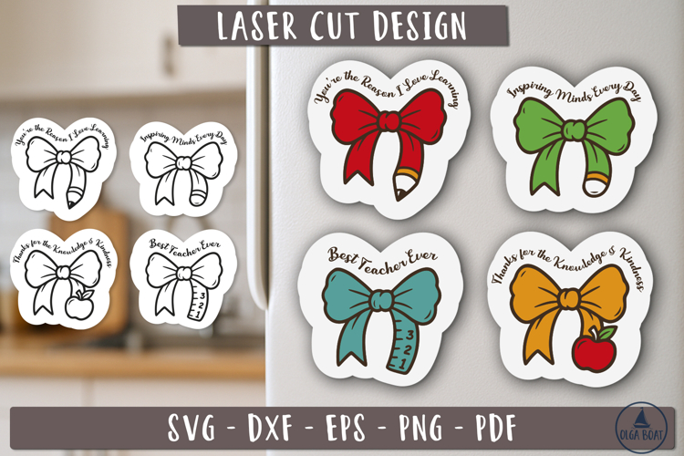 Teacher Appreciation magnet Laser glowforge files