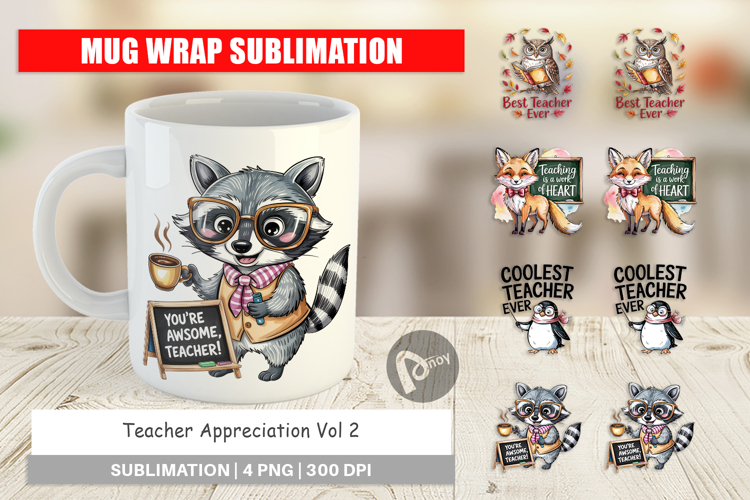Mug Wrap Teacher Appreciation