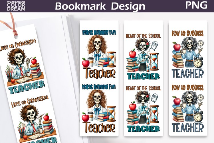 Funny Teacher Bookmark | Teacher Bookmark Sublimation example image 1