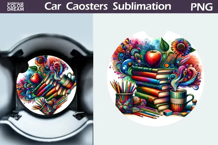 Teacher Car Coaster | Teacher SuRound Coaster