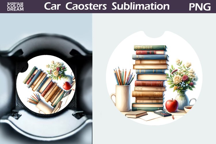 Teacher Car Coaster | Teacher SuRound Coaster