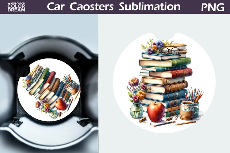 Teacher Car Coaster | Teacher SuRound Coaster