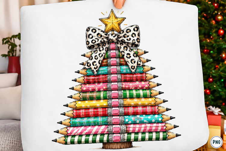 Christmas Pencil Tree Teacher Png