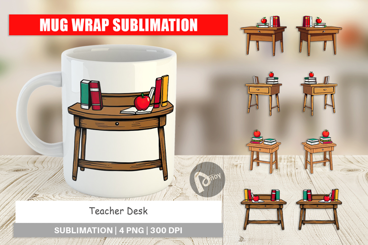 Mug Wrap Teacher Desk