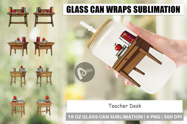 Glass Can Teacher Desk