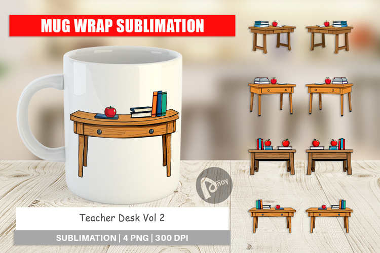 Mug Wrap Teacher Desk
