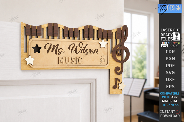 Teacher Door Corner Laser Cut | Wall Sign | School Design