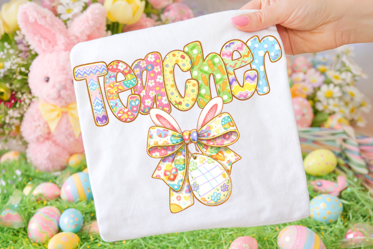 Teacher Easter PNG, Happy Easter PNG, Easter Bunny PNG
