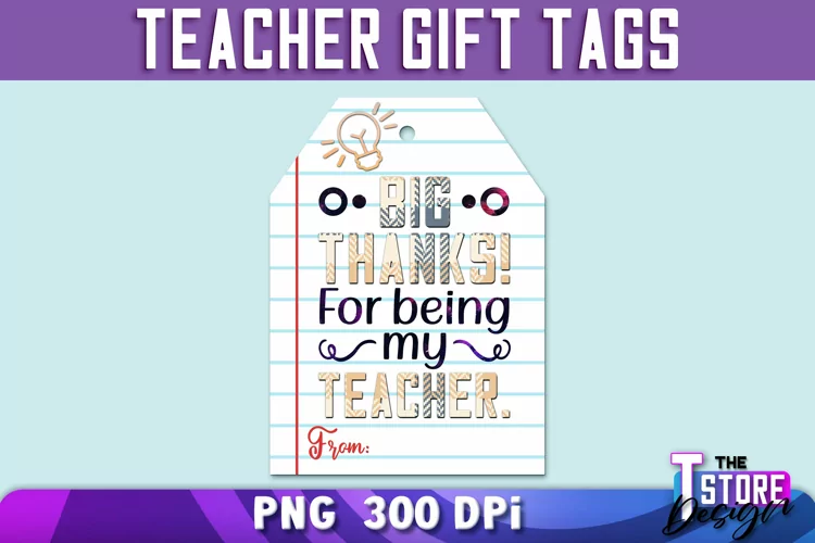 Teacher Gift Tags PNG Design | Teacher Tags PNG |School Gift