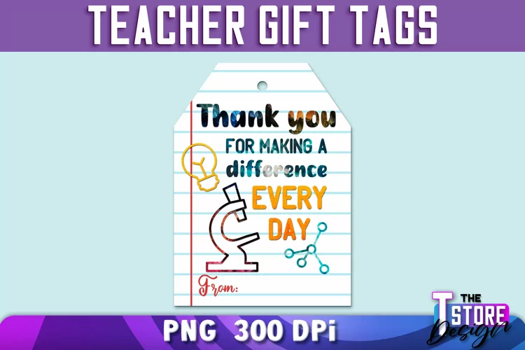 Teacher Gift Tags PNG Design | Teacher Tags PNG |School Gift