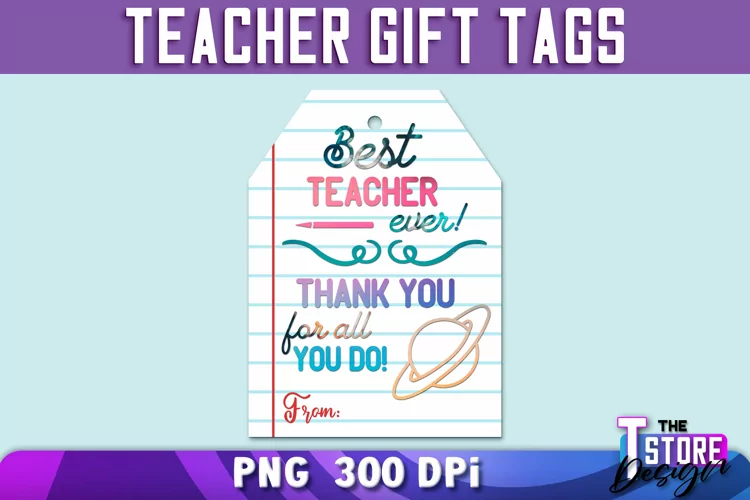 Teacher Gift Tags PNG Design | Teacher Tags PNG |School Gift
