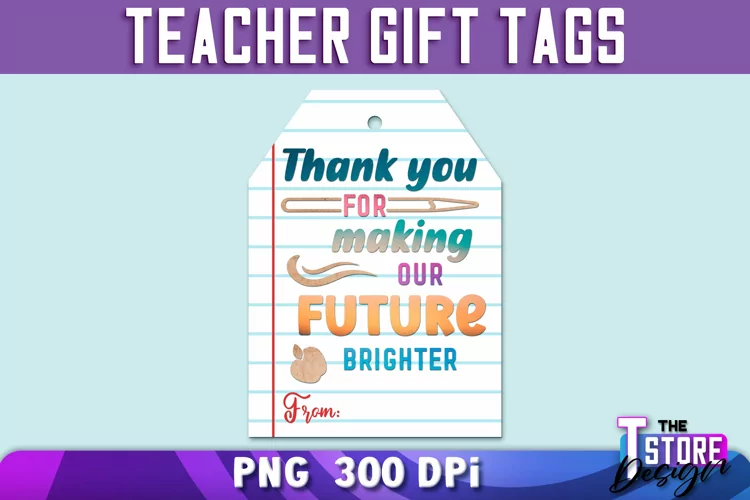 Teacher Gift Tags PNG Design | Teacher Tags PNG |School Gift