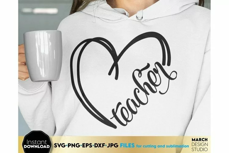 Teacher Heart SVG | Teacher Love SVG