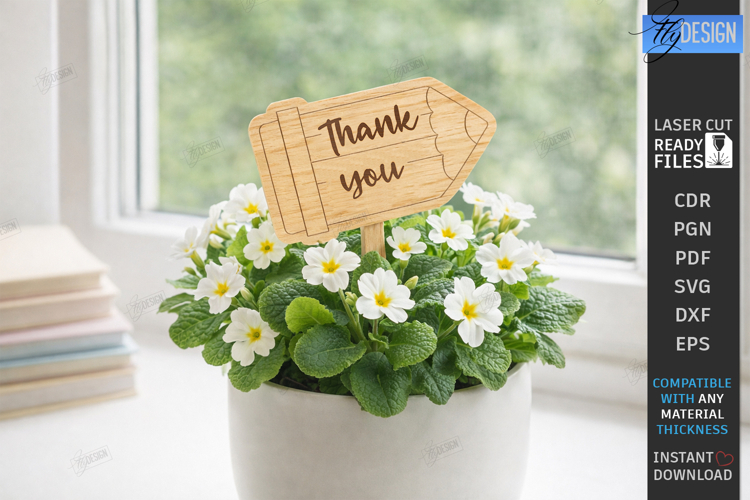 Teacher Plant Stake Laser Cut | Garden Sign | School Signs