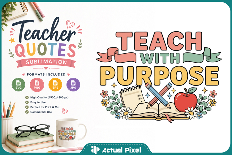 Teacher Quotes Sublimation SVG PNG