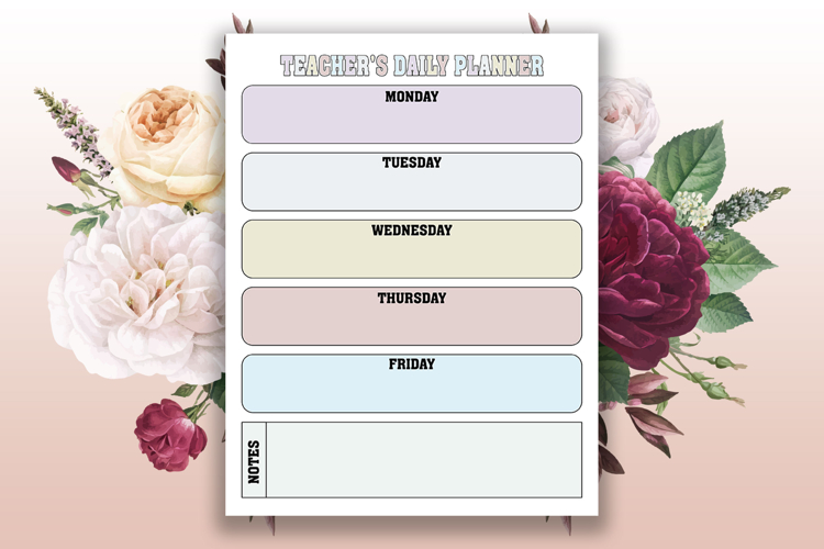 Teacher Schedule Template Image 14
