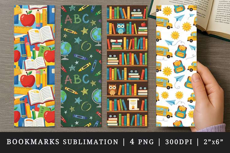 Teacher's Day printable sublimation bookmark design example image 1