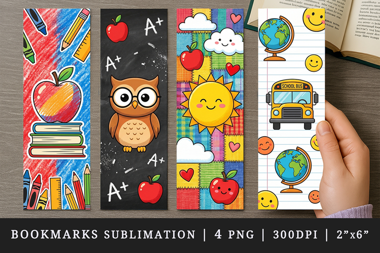 Teacher's Day printable sublimation bookmark design example image 1