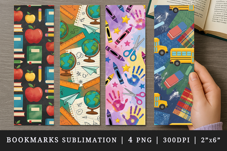 Teacher's Day printable sublimation bookmark design example image 1